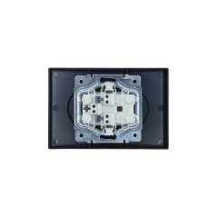 Розетка 2-мест. с/з СП ZIMA IP20 16А ПБТ безвинт. зажим черн. бархат LEZARD 704-4200-127BQC
