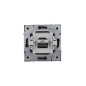 Розетка телефонная евро СП ZIMA IP20 черн. бархат LEZARD 704-4288-137 Розетка телефонная евро СП ZIMA IP20 черн. бархат LEZARD 704-4288-137