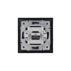 Розетка телефонная евро СП ZIMA IP20 черн. бархат LEZARD 704-4288-137