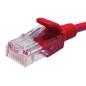 Патч-корд UTP 5e 4х2 26AWG (7х0.16мм) Cu LSZH 0.5м красн. SUPRLAN 10-0151