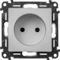 Розетка 1-м СП Valena Life 16А IP20 250В 2P защ. шторки безвинтов. клеммы с лицев. панелью механизм алюм. Leg 753616 Розетка 1-м СП Valena Life 16А IP20 250В 2P защ. шторки безвинтов. клеммы с лицев. панелью механизм алюм. Leg 753616