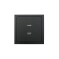 Розетка 1-мест. с 2-мест. USB разъем СП ZIMA IP20 черн. бархат LEZARD 704-4288-192 Розетка 1-мест. с 2-мест. USB разъем СП ZIMA IP20 черн. бархат LEZARD 704-4288-192