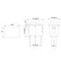 Выключатель клавишный 250В 3А (3с) ON-ON черн. Micro (RWB-102) Rexant 36-2030 Выключатель клавишный 250В 3А (3с) ON-ON черн. Micro (RWB-102) Rexant 36-2030