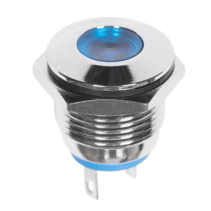 Индикатор металл. d16 12В подсветка син. LED Rexant 36-4811 Индикатор металл. d16 12В подсветка син. LED Rexant 36-4811