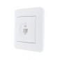 Розетка компьютерная 1-м СП Karina RJ45 механизм бел. LEZARD 707-0288-139