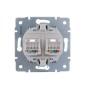 Розетка компьютерная 2-м СП Karina RJ45 механизм бел. LEZARD 707-0288-141 Розетка компьютерная 2-м СП Karina RJ45 механизм бел. LEZARD 707-0288-141