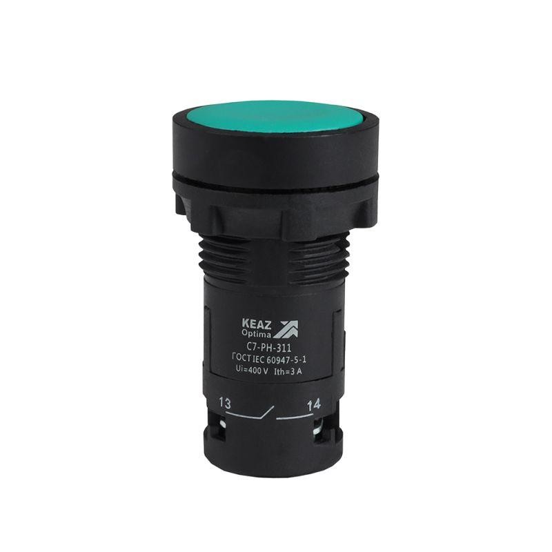 Кнопка с фиксацией OptiSignal Compact D22 С7-PH-311 зел. 1НО+1НЗ XB7NH35 КЭАЗ 362074 Кнопка с фиксацией OptiSignal Compact D22 С7-PH-311 зел. 1НО+1НЗ XB7NH35 КЭАЗ 362074