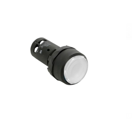 Кнопка с фиксацией с подсветкой OptiSignal Compact D22 С7-PHL-B110 бел. 1НО 24В AC/DC XB7NJ01B1 КЭАЗ 362109