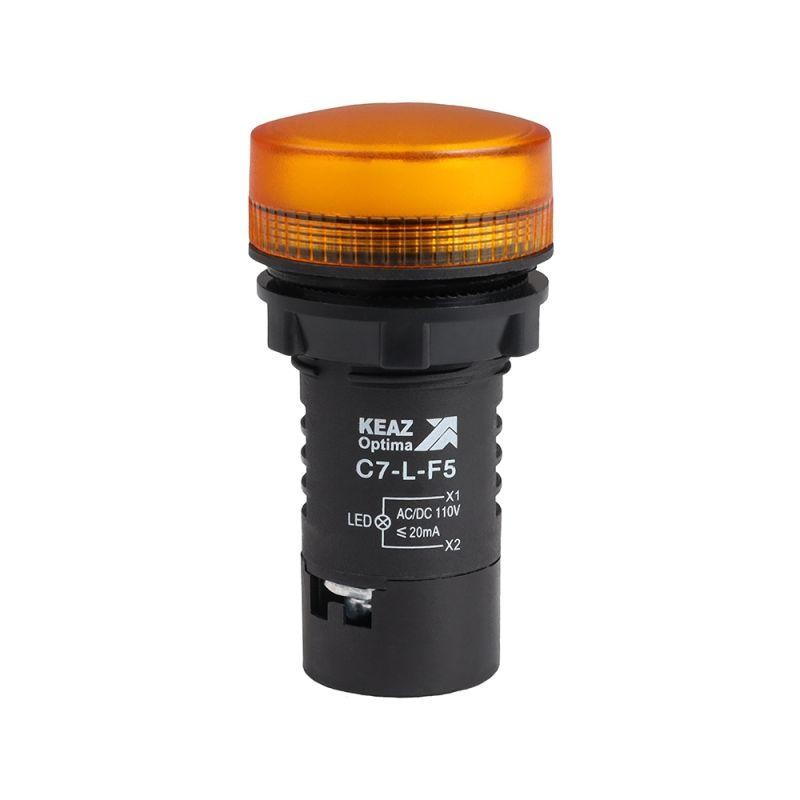 Лампа светодиодная OptiSignal Compact D22 С7-L-F5 желт. 110В AC/DC XB7EV05GP КЭАЗ 362156 Лампа светодиодная OptiSignal Compact D22 С7-L-F5 желт. 110В AC/DC XB7EV05GP КЭАЗ 362156