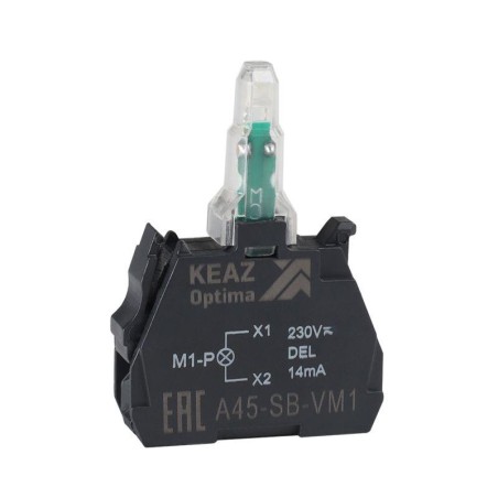 Блок световой OptiSignal D22 A45-SB-VM3 зел. 110-230 В AC/DC с защитой от наводок ZBVM3 КЭАЗ 362250