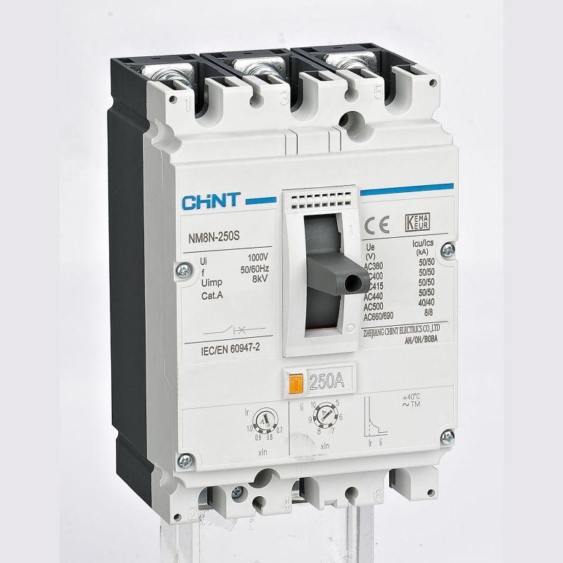 Выключатель автоматический NM8N-250HVC TM 3п 160А 36кА с рег. термомаг. расцеп. (R) CHINT 367766 Выключатель автоматический NM8N-250HVC TM 3п 160А 36кА с рег. термомаг. расцеп. (R) CHINT 367766