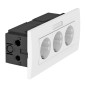 Блок розеточный 3-м AR45 3хModul45 DE-RW D0RW3B 16А 84х185х59мм укомплектован. с маркир. бел. OBO 6119433 Блок розеточный 3-м AR45 3хModul45 DE-RW D0RW3B 16А 84х185х59мм укомплектован. с маркир. бел. OBO 6119433