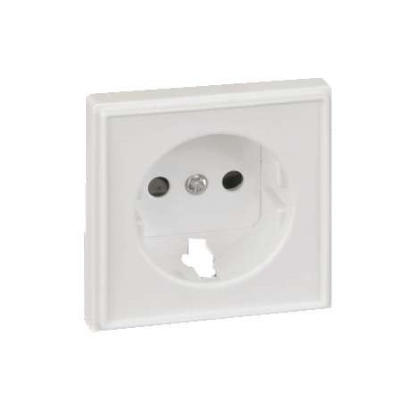 Накладка розетки Simon27 Scudo с заземл. сер. 2705041-063