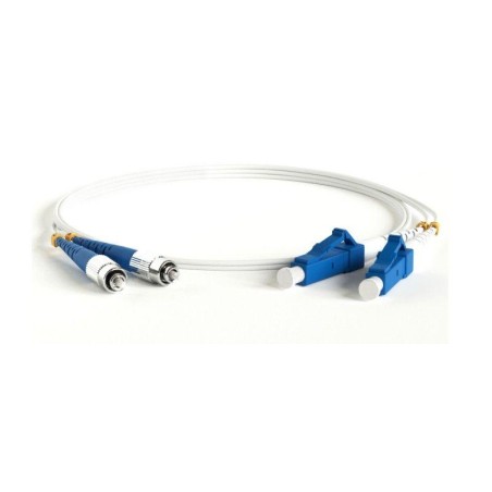 Патч-корд FC-D2-9A1-FC/UR-LC/UR-H-1M-LSZH-WH волоконно-оптический (шнур) SM 9/125 (G657) FC/UPC-LC/UPC duplex LSZH 1м Hyperline 
