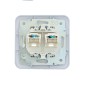 Розетка компьютерная 2-м СП ASTI IP20 RJ45 в сборе бел. LEZARD 7081-0202-141 Розетка компьютерная 2-м СП ASTI IP20 RJ45 в сборе бел. LEZARD 7081-0202-141