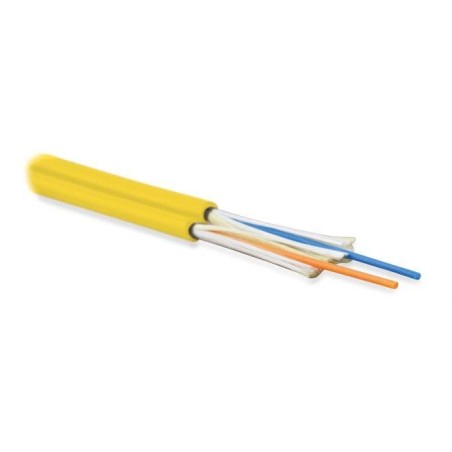 Кабель FO-D3-IN-9S-2-LSZH-YL волоконно-оптический 9/125 (SMF-28 Ultra) одномод. 2 волокна duplex zip-cord плотное буф. покрытие 