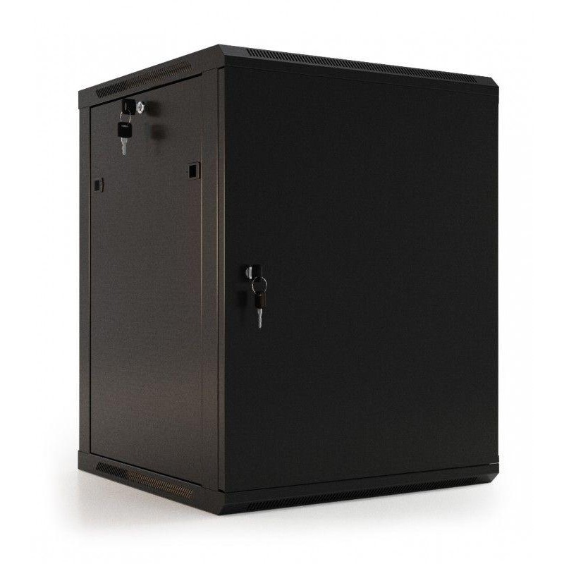 Шкаф настенный TWB-1245-SR-RAL9004 19дюйм 12U 650х600х450мм метал. перед. дверь с замком две боковые панели черн. (RAL 9004) (ра Шкаф настенный TWB-1245-SR-RAL9004 19дюйм 12U 650х600х450мм метал. перед. дверь с замком две боковые панели черн. (RAL 9004) (ра