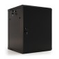 Шкаф настенный TWB-1866-SR-RAL9004 19дюйм 18U 908х600х600мм метал. перед. дверь с замком две боковые панели черн. (RAL 9004) (ра