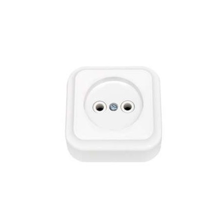 Розетка 1-м ОП 16А IP20 без заземл. бел. Bylectrica РА16-255