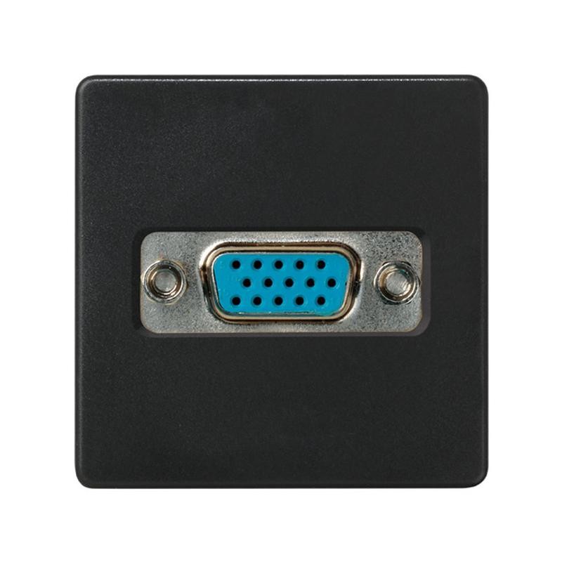 Розетка VGA СП Simon 27 IP20 винты широкий модуль механизм графит Simon 2700091-038 Розетка VGA СП Simon 27 IP20 винты широкий модуль механизм графит Simon 2700091-038