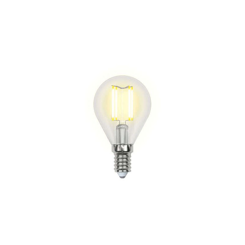 Лампа светодиодная LED-G45-6Вт WW E14 CL PLS02WH картон Uniel UL-00000197 Лампа светодиодная LED-G45-6Вт WW E14 CL PLS02WH картон Uniel UL-00000197