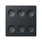 Выключатель сенсорный 6-кл. СП Simon 82 Sense IP20 с тематич. маркир. Т2 графит Simon 8000664-038 Выключатель сенсорный 6-кл. СП Simon 82 Sense IP20 с тематич. маркир. Т2 графит Simon 8000664-038
