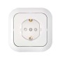 Розетка 1-м СП 16А IP20 с заземл. защ. шторки бел. Bylectrica РС16-253 Розетка 1-м СП 16А IP20 с заземл. защ. шторки бел. Bylectrica РС16-253
