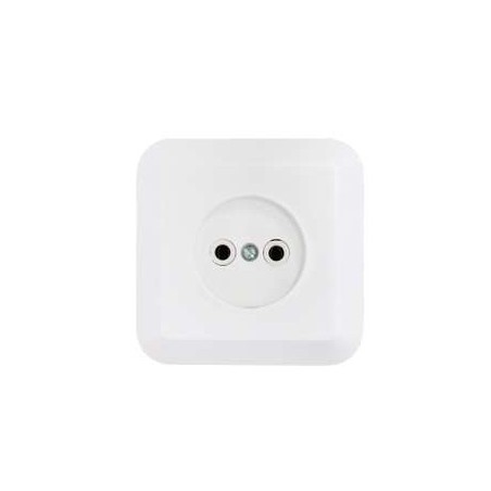 Розетка 1-м СП 16А IP20 без заземл. бел. Bylectrica РС16-204
