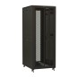 Шкаф напольный TTR-4261-DD-RAL9005 19дюйм 42U 2055х600х1000мм перед. и зад. распашные перфор. двери (75%) ручка с замком черн. ( Шкаф напольный TTR-4261-DD-RAL9005 19дюйм 42U 2055х600х1000мм перед. и зад. распашные перфор. двери (75%) ручка с замком черн. (