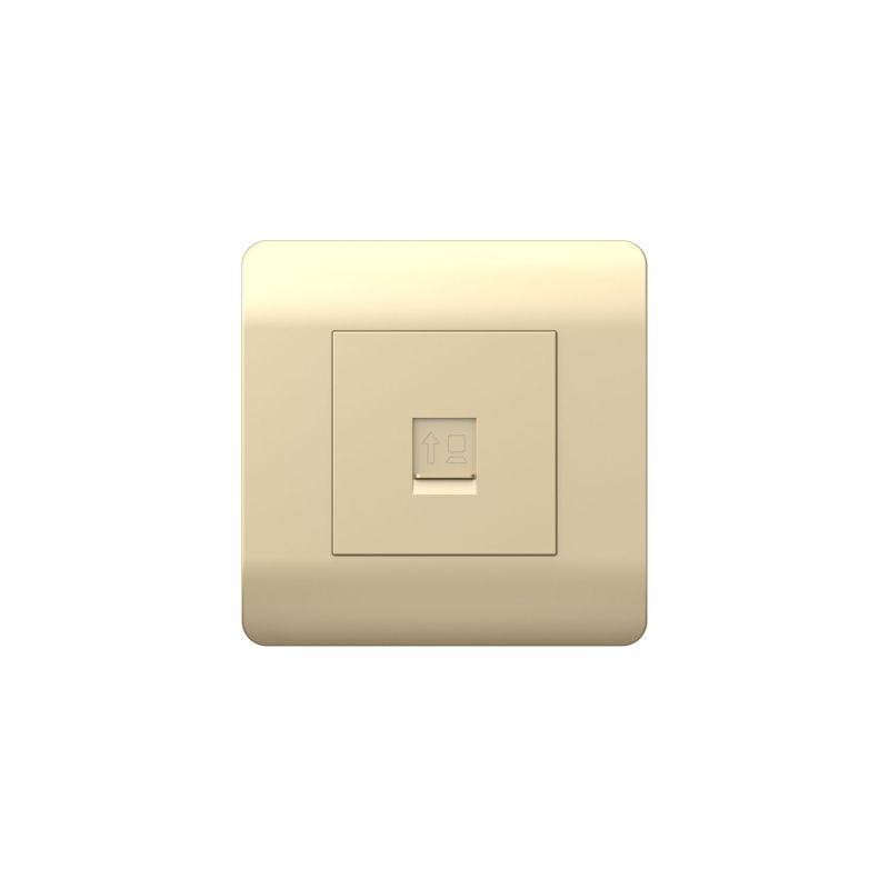 Розетка компьютерная 1-м NEW3-E RJ45 шампань CHINT 431416 Розетка компьютерная 1-м NEW3-E RJ45 шампань CHINT 431416