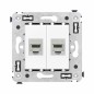 Розетка компьютерная 2-м СП Avanti "Белое облако" RJ45 кат.6 без шторок экранир. механизм DKC 4400794 Розетка компьютерная 2-м СП Avanti "Белое облако" RJ45 кат.6 без шторок экранир. механизм DKC 4400794