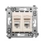 Розетка компьютерная 2-м СП Avanti "Ванильная дымка" RJ45 кат.5E DKC 4405464 Розетка компьютерная 2-м СП Avanti "Ванильная дымка" RJ45 кат.5E DKC 4405464