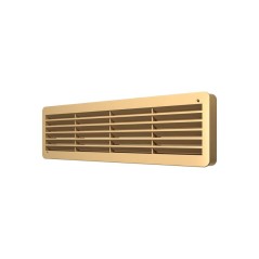 Решетка вентиляционная ДП фланец 432х117 переточная 450х131 пластик Beige ERA 4513ДП беж