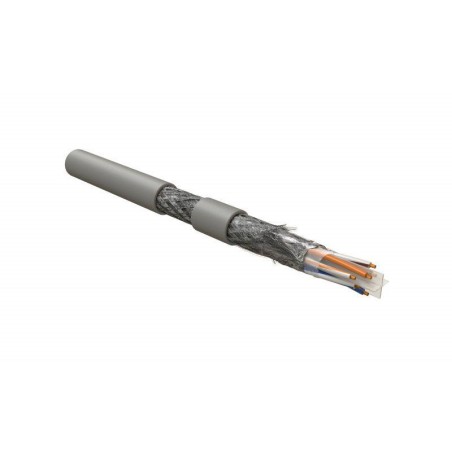 Кабель SF/UTP кат.6 4х2х24 AWG (7х0.20мм) многопров. жилы patch PU ISFUTP4-C6-P24/7-PU-GY для сетей Industrial Ethernet сер. (уп