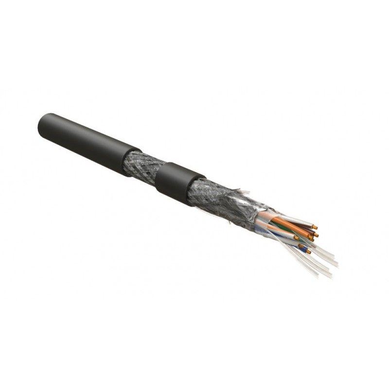 Кабель SF/UTP кат.5E 4х2х26AWG (19х0.10мм) МЖ patch PVC ISFUTP4-C5E-P26/19-PVC-BK для сетей Industrial Ethernet черн. (уп.500м) 