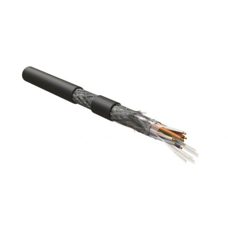 Кабель SF/UTP кат.5E 4х2х26AWG (19х0.10мм) МЖ patch PVC ISFUTP4-C5E-P26/19-PVC-BK для сетей Industrial Ethernet черн. (уп.500м) 