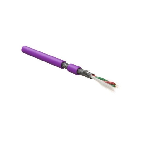 Кабель для шины PROFIBus-DP 1х2х22 AWG однопров. жилы (solid) SF/UTP PVC PFDP-SF-1х2х22/1-PVC-VL Фиолет (уп.500м) Hyperline 4440