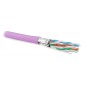 Кабель витая пара U/FTP кат.6A (10GBE) 4 пары 23 AWG ОЖ solid кажд. пара в экране без общего экрана нг(А)-HF -20град.C-+60град.C