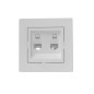 Розетка компьютерная 2-м СП Vesna механизм бел. LEZARD 742-0288-141 Розетка компьютерная 2-м СП Vesna механизм бел. LEZARD 742-0288-141