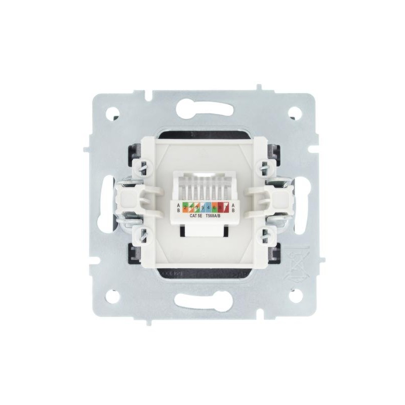 Розетка компьютерная 1-м СП Vesna механизм графит LEZARD 742-3488-139 Розетка компьютерная 1-м СП Vesna механизм графит LEZARD 742-3488-139