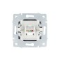 Розетка компьютерная 1-м СП Vesna механизм графит LEZARD 742-3488-139 Розетка компьютерная 1-м СП Vesna механизм графит LEZARD 742-3488-139