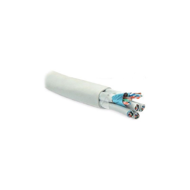 Кабель витая пара экранир. F/UTP кат.5 24 пары 4пары (24 AWG)х6 ОЖ solid кажд. 4х парник: экран-фольга и LSZH LSZH нгА-HF -20гра