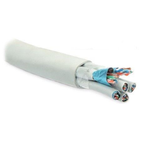 Кабель витая пара экранир. F/UTP кат.5 24 пары 4пары (24 AWG)х6 ОЖ solid кажд. 4х парник: экран-фольга и LSZH LSZH нгА-HF -20гра