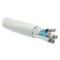 Кабель витая пара экранир. F/UTP кат.5 24 пары 4пары (24 AWG)х6 ОЖ solid кажд. 4х парник: экран-фольга и LSZH LSZH нгА-HF -20гра
