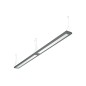 Светильник светодиодный FLAME DR UNI LED 1200х190 4000К подвесной СТ 1632000150