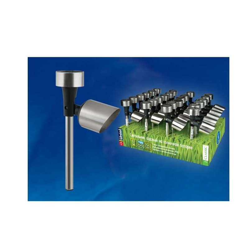 Светильник светодиодный садовый USL-C-690/MT375 SPOT IP44 1хААA Ni-Cd спот аккумулятор в/к на солнечн. батарее бел. свет SET24 U