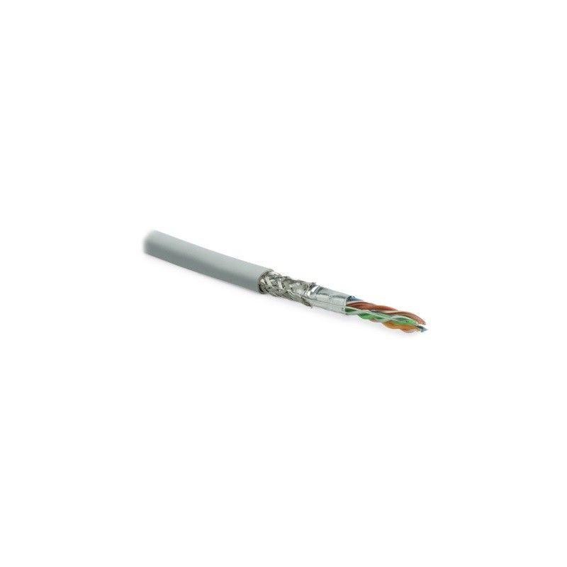 Кабель витая пара SF/UTP кат.5E 4 пары 24 AWG ОЖ solid экран-фольга + медн. оплетка PVC -20град.C-+75град.C SFUTP4-C5E-S24-IN-PV