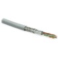 Кабель витая пара SF/UTP кат.5E 4 пары 24 AWG ОЖ solid экран-фольга + медн. оплетка PVC -20град.C-+75град.C SFUTP4-C5E-S24-IN-PV