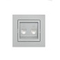 Розетка компьютерная 2-м СП Vesna механизм платина LEZARD 742-3588-141 Розетка компьютерная 2-м СП Vesna механизм платина LEZARD 742-3588-141