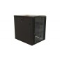 Шкаф настенный (19дюйм) 12U 650х600х800мм стеклянная дверь с перфорацией по бокам ручка с замком (RAL 9004) (разобранный) TWB-12 Шкаф настенный (19дюйм) 12U 650х600х800мм стеклянная дверь с перфорацией по бокам ручка с замком (RAL 9004) (разобранный) TWB-12